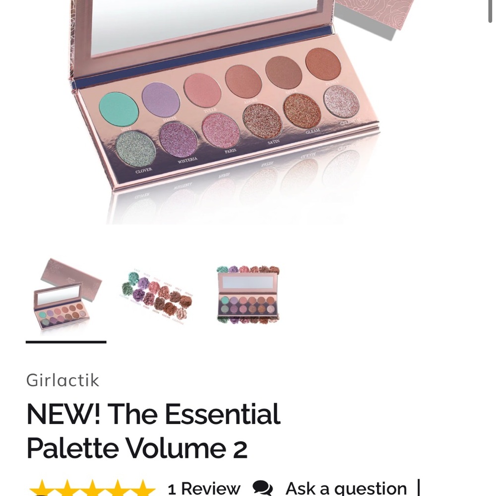 NWT Girlactik Essential Eyeshadow Palette Volume 2